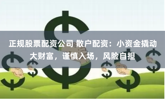 正规股票配资公司 散户配资：小资金撬动大财富，谨慎入场，风险自担
